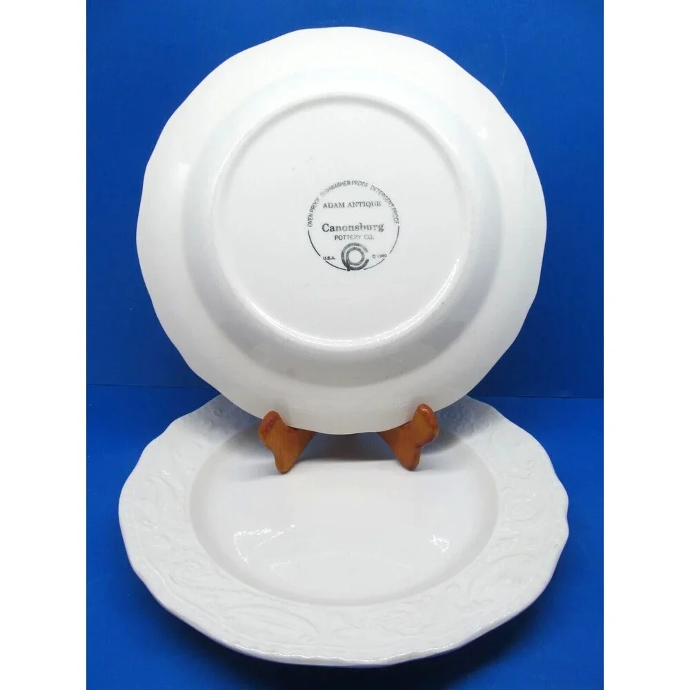 Canonsburg Pottery Adams Antique White10